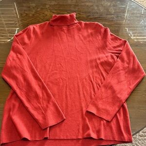 Chico's Rust Turtleneck Sweater